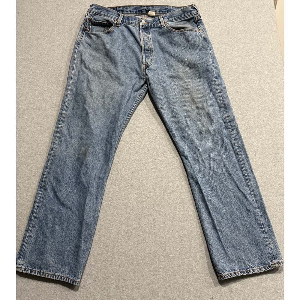 VINTAGE Levis 501 Straight Fit Button Fly Jeans 40x30 Mens Blue Jeans 2000's